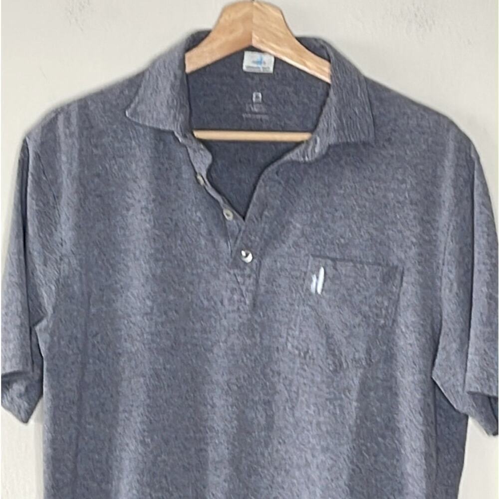 JOHNNIE -O HANGIN' OUT GRAY MEN'S POLO T-SHIRT SIZE M - Picture 3 of 6